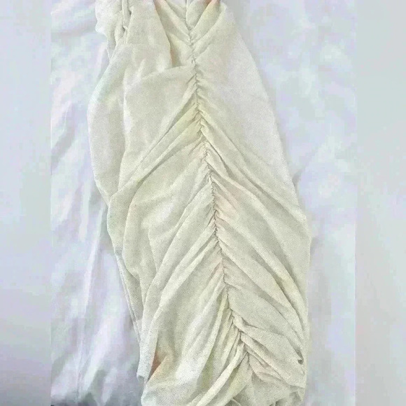 Sweet Storm Sparkly Glittery Side Ruched Bodycon Mini Dress Size Large - Picture 5 of 8